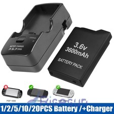 LOT For PSP Battery Pack 3.6V Real 3600mAh PSP 2000 2001 PSP 3000 3001  Charger