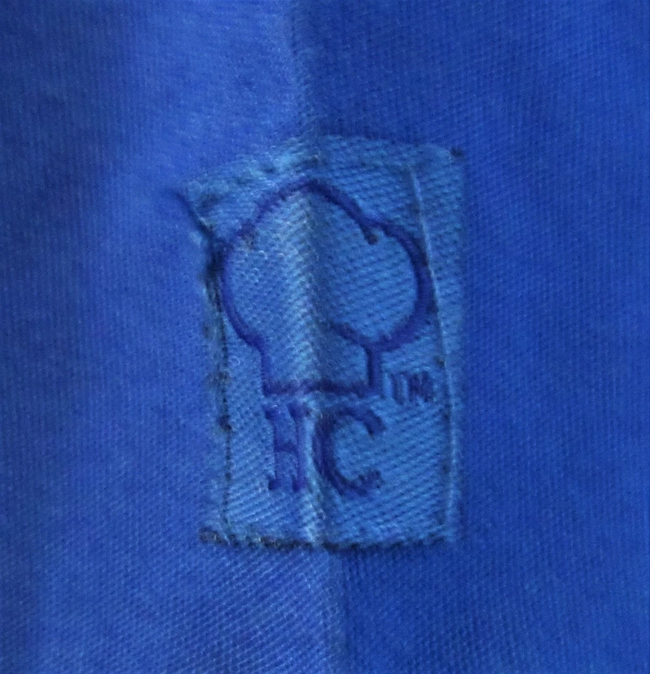 Happy Chef Cook Work Shirt Blue Black Unisex Size M Short Sleeve Free Shipping - Image 3 of 4