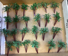 3" Palm Trees for Scenery Lot of 24 Plastic Palm Trees NOS