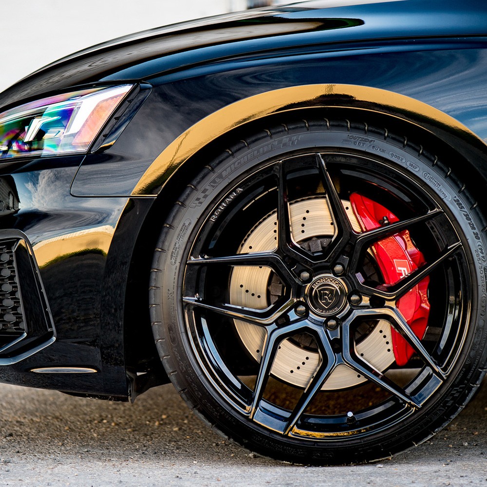 20" ROHANA RFX11 BLACK FORGED CONCAVE WHEELS RIMS FITS LAMBORGHINI GALLARDO