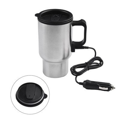 12V 450ml Car Heating Cup Coffee Tea Water Mug for kettle Stainless Steel