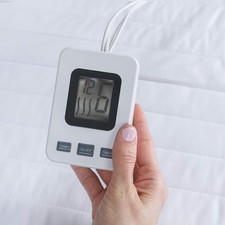 SensorPEDIC Warming Digital Controller Electric Heated Mattress Pad, Twin, White