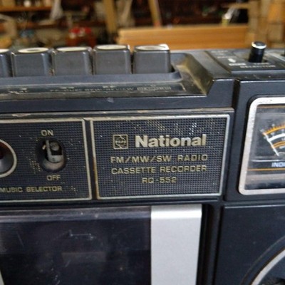 National／ラジカセ／RQ-552／メンテナンス済み／メンテセット付 Panasonic National RQ-552 Cassette Player Rare Retro Not working
