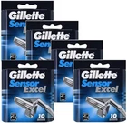 Gillette Sensor Excel Razor Blades - 50 Cartridges