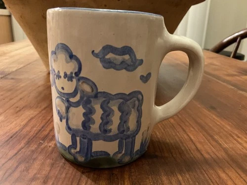 Vintage Mary A Hadley Pottery Farm Series Sheep Coffee/Tea Mug/Cup