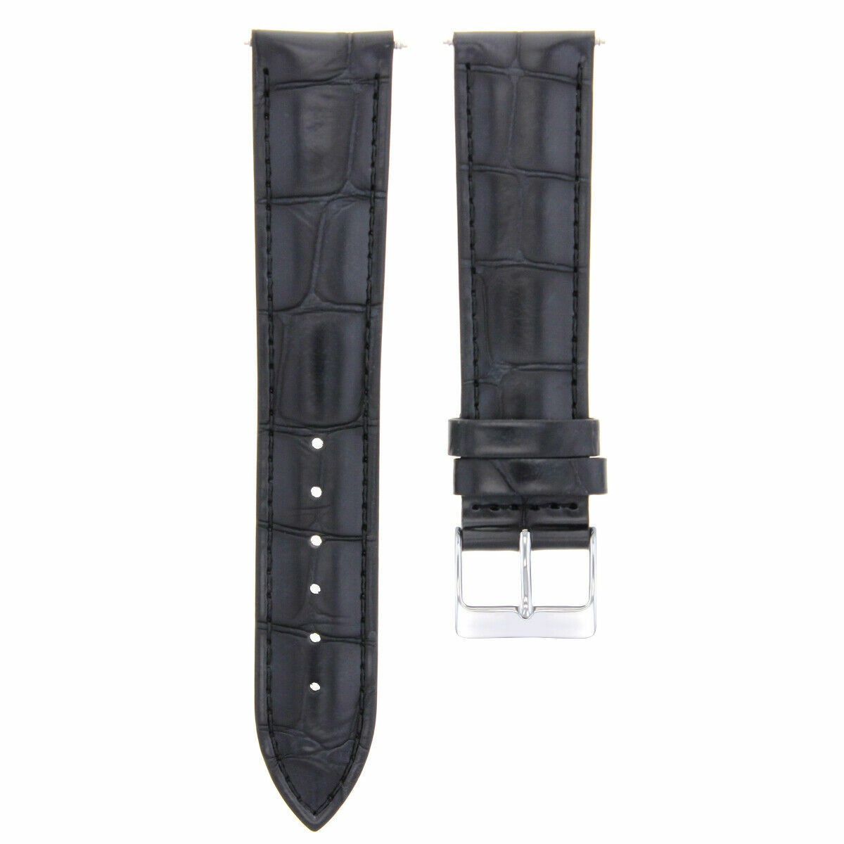 Cinturino Pelle 18mm Nero Per Franck Muller 5850 Crazy Hours – Pelle Vitello Italiana