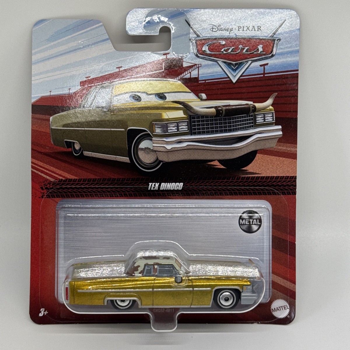 2022 Disney Pixar Cars 1:55 - TEX DINOCO Gold Die Cast Metal