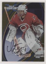 2002 ITG Be A Player Signature Series Gold Signatures Arturs Irbe #143 Auto wo2