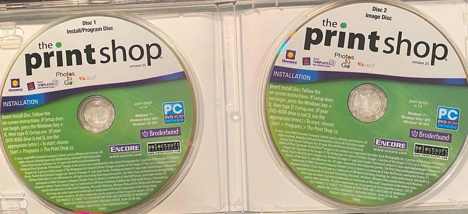 the PrintShop, version 23 (2 Disc DVD-ROM Set, Art Program, 2010) - Image 3 of 3