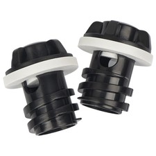 Cooler Drain Plug, 2 Pack Replacement, Compatible with Yeti Medium, Black
