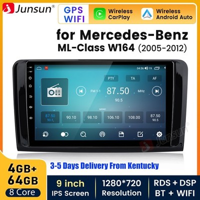For Mercedes Benz W164 ML350 X164 4+64GB Carplay Android15 Car Radio GPS Navi FM