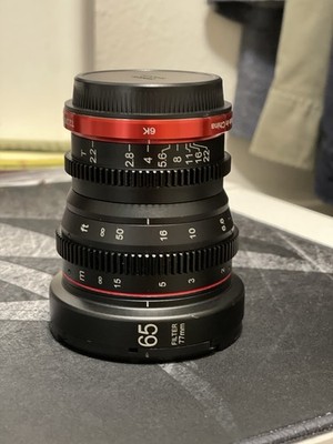 Meike 65mm T2.2 Cine Lens Canon RF Mount S35 APS-C 77mm Mini Prime