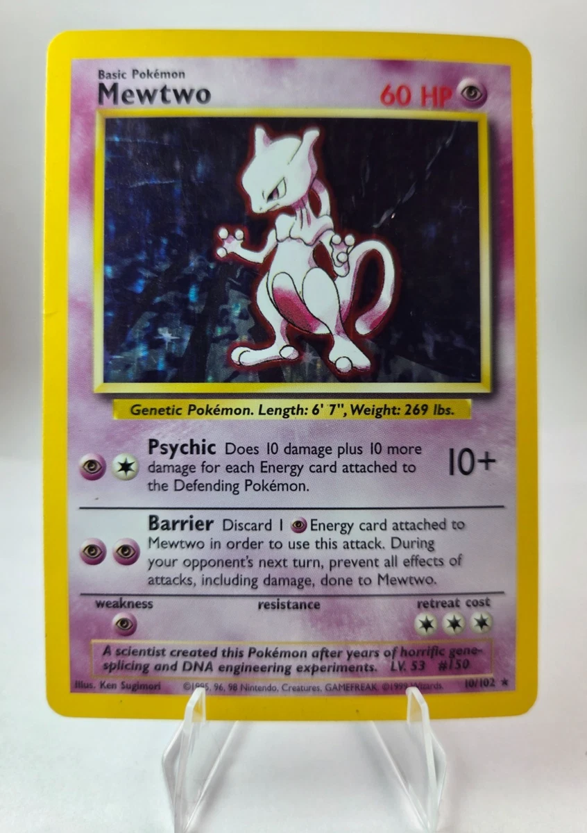 Preços baixos em Mewtwo Pokémon TCG Holo Conjunto Base Rara