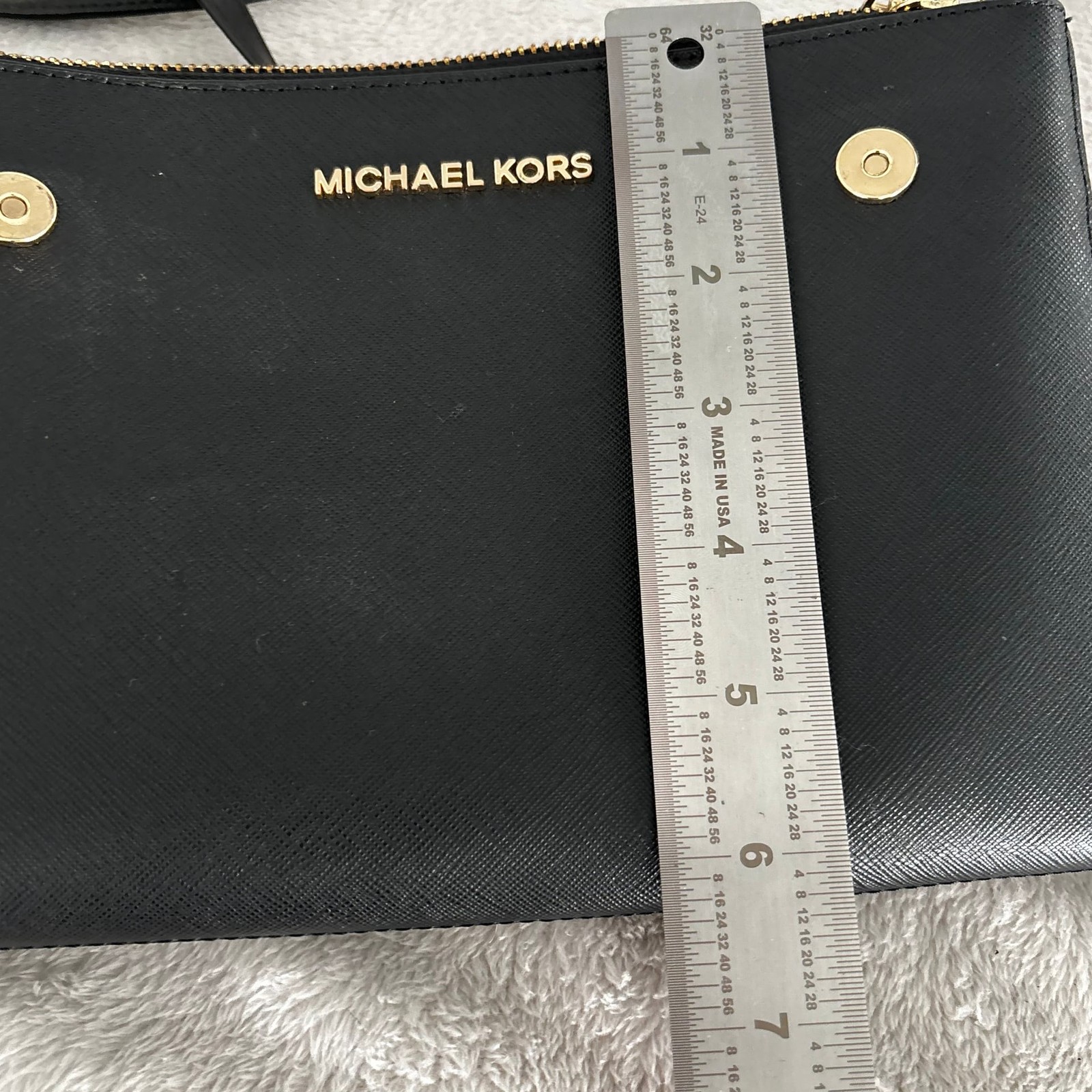 Michael Kors Leather Top Handle Bag - Black Handle Bags, Handbags - MIC313360