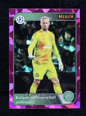 2024 Merlin UEFA Club Competitions Pink Atomic Refractor Kasper Schmeichel 1bi3