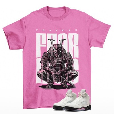 Fearless Sneaker Shirt Pink to Match Jordan 5 Medium Soft Pink HQ7978-102