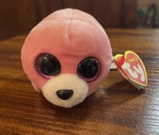 Ty Beanie Boo Pierre the Pink Seal Plush Toy – 6”