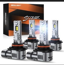 Sealight 9005 9006 Bulbs 80000lm Brightness 6500k Cool White Hb3 Fog Light Hb4
