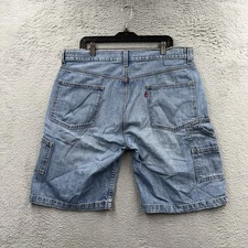 Levi's Carpenter Jolt Shorts Mens W36 Light Wash Denim Utility Pockets Blue