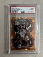 2021 PANINI PRIZM #320 SCOTTIE BARNES ORANGE ICE RC ROOKIE PSA 10