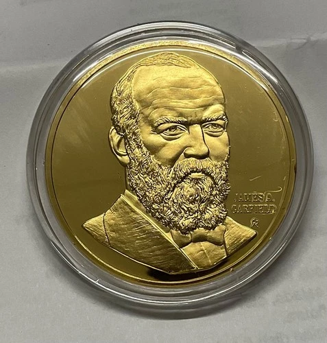 1973 FM STERLING SILVER 41 GRAM PROOF PRESIDENTIAL COIN = 1.2 OZ ASW = GARFIELD