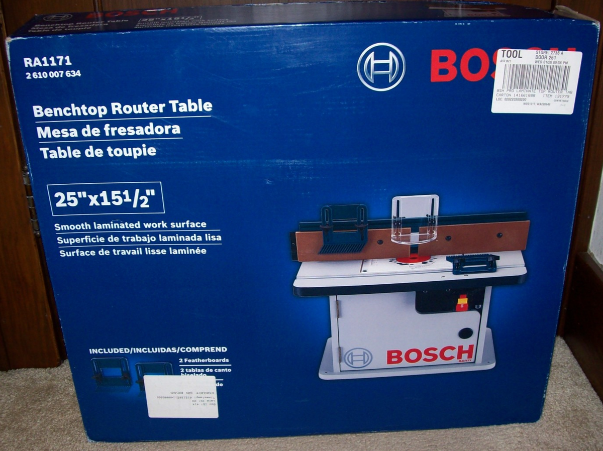 Bosch RA1171 Benchtop Laminated Router Table 25