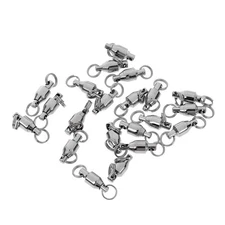 20Pcs Heavy Duty Ball Bearing Swivel Split  Fishing Swivels Size  2#/4#