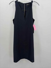 Pre-Owned Lulus Navy Size Large Knee Length Sleeveless Dress