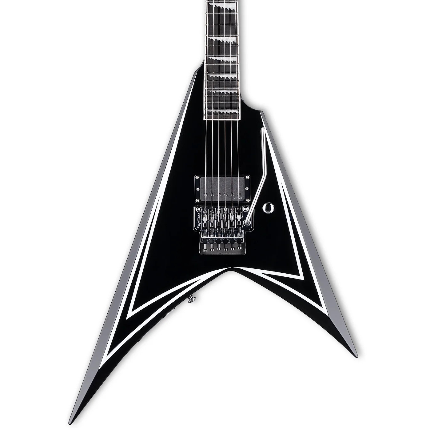 ESP Alexi Sawtooth SE Electric Guitar - Black wWhite Pinstripe 305490₽