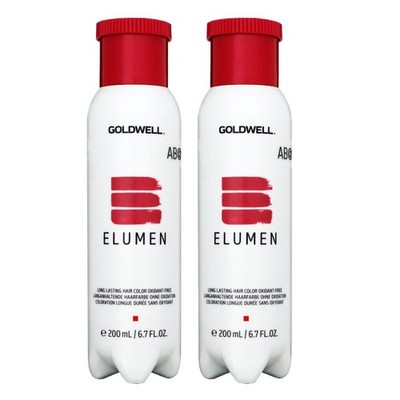 Goldwell Elumen 2 x 200 ml AB@9 Haarfarbe permanente farbintensive Farbe Set