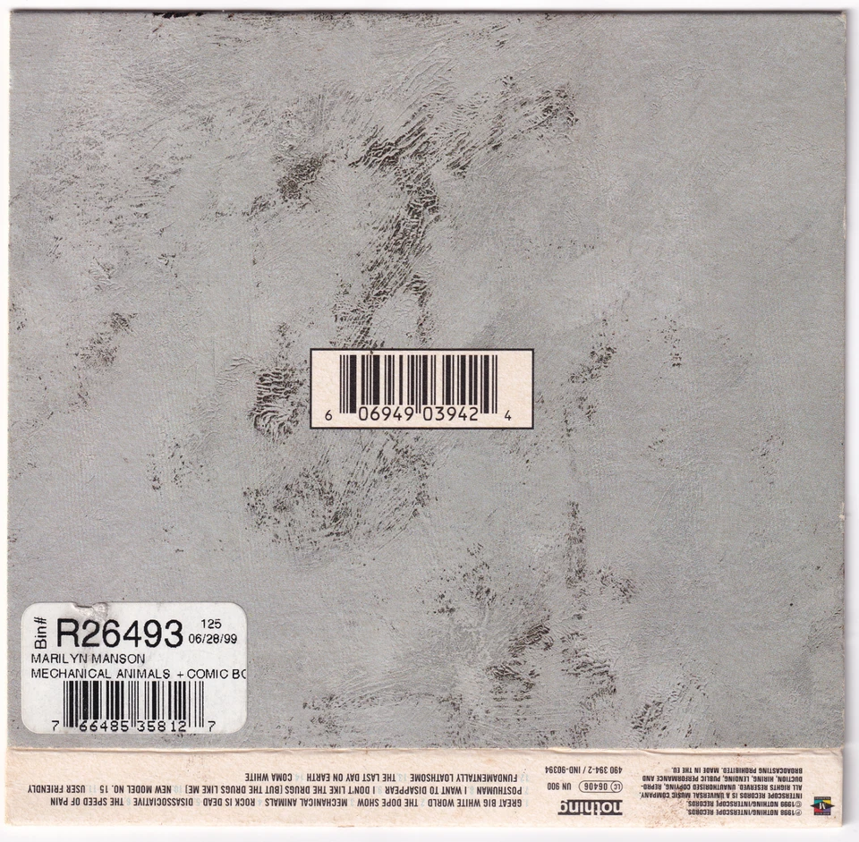 Marilyn Manson Mechanical Animals CD 1999 Import UK Limited Edition Comic Book - Image 2 of 4