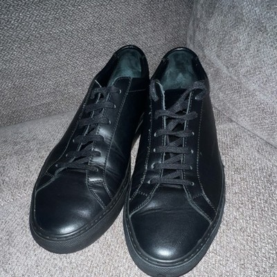 Common Projects Black Leather Lace-Up Comfort Sneakers Men's EU 42 1528 42 7547