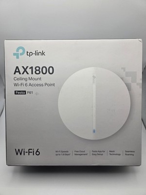 TP Link Festa F61 AX1800 Wi Fi 6 Access Point   Open Box - Tested for Power