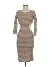 Love Culture Women Brown Casual Dress M