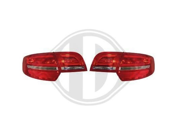 DesignrüCkleuchten Set FüR Audi A3 Rot-Weiß 2004-2008-image