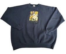 Vintage Tigger Crewneck Sweatshirt Navy Blue Size XXL 2XL Disney Store USA Made