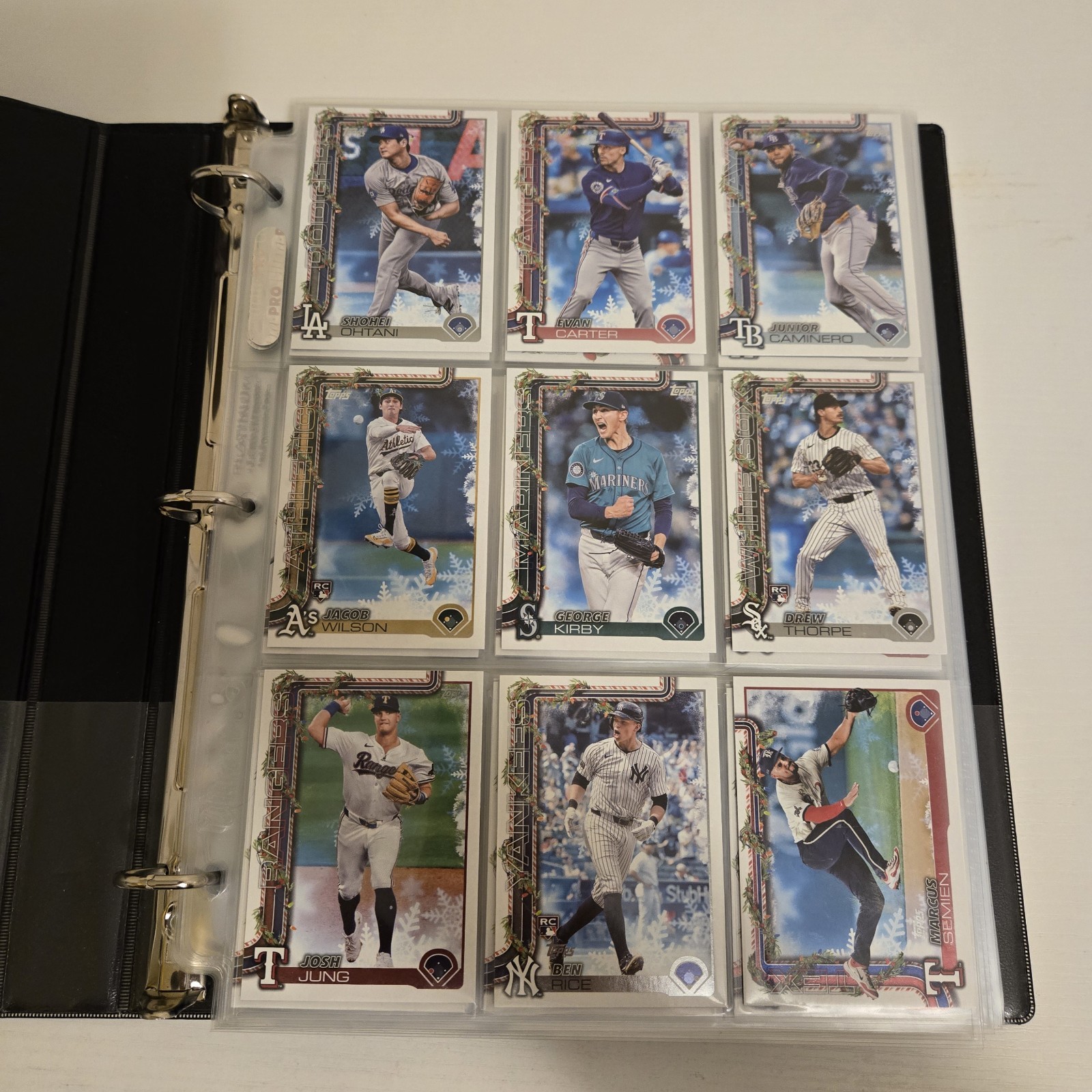 2025 Topps Holiday Baseball Complete Base Set H1-H200 In Binder All Mint-NM🔥⚾️