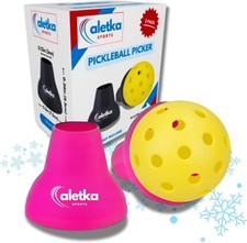 2 Pack Pickleball Ball Picker Retriever Suction Cup No Tools Necessary