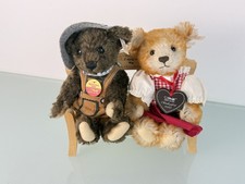 Steiff 670381 Oktoberfest Bear with Wooden Bench - Excellent Condition 22cm ...