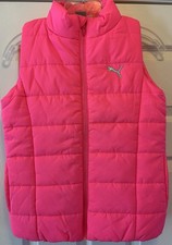 Women  s Pink Puma Insulated Puffer Vest Size M