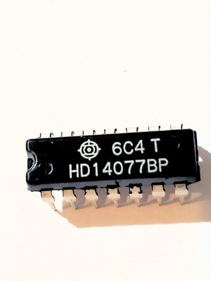 HD14077P ''Original'' Hitachi  CMOS  14P DIP AKA TC4066  1 pc