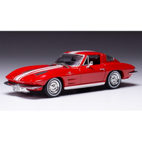 Chevrolet Corvette Stingray 1963 Red/White 1:43 Ixo Model Auto Stradali -D- Neue