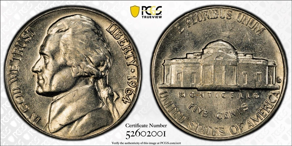 1964-D Jefferson Nickel RPM FS-501 PCGS MS64 ~ D/D REPUNCHED MINTMARK RARE! - Image 3 of 3