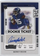 2021 Panini Contenders Rookie Ticket Variation Quincy Roche #244 Auto 0z0v