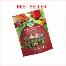 Oxbow Animal Health Simple Rewards Veggie Treats, Carrots & Bell Pepper Guinea P