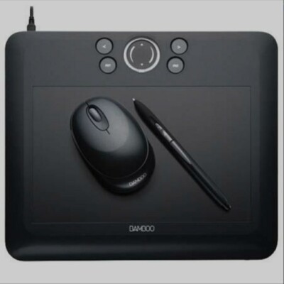 $200 Wacom CTE650K Bamboo Fun Med Drawing Pad 8.5w X 5.3'' D Active Area USB Blk