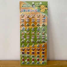 Set Of 2 Sheet Pokemon 3D Sticker Puchi Puchi Sticker From Japan TakaraTomy