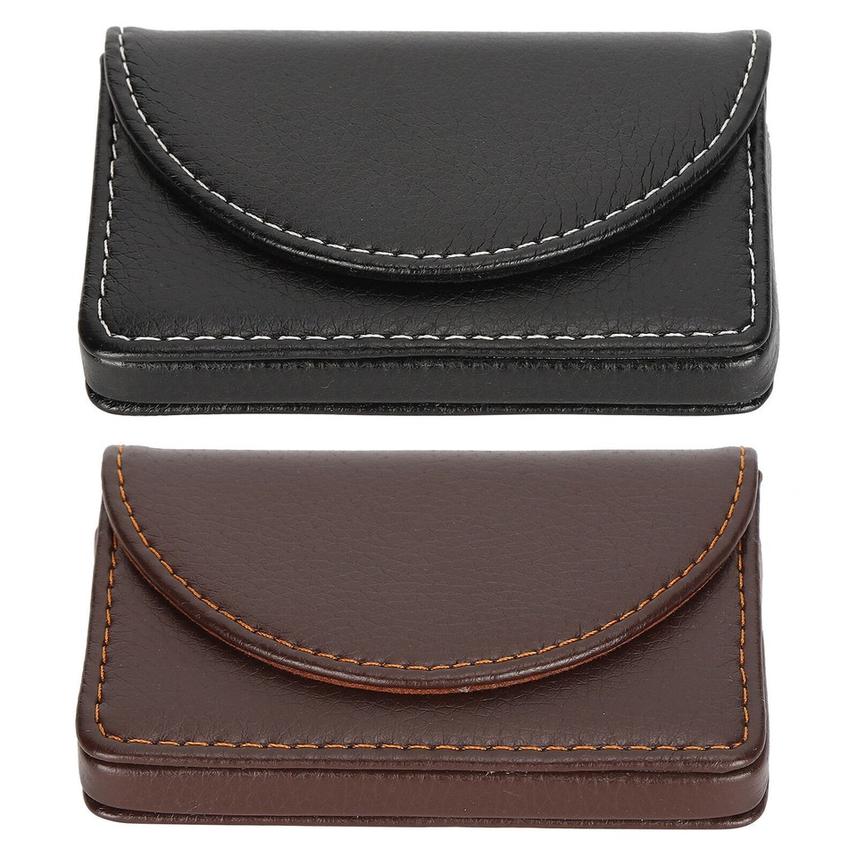 Business Name Card Case PU Leather Holder Organizer Gifts for Traveling