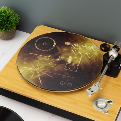 Voyager Golden Record Cover Schlupfmatte Turn Table DJ Slip Mat