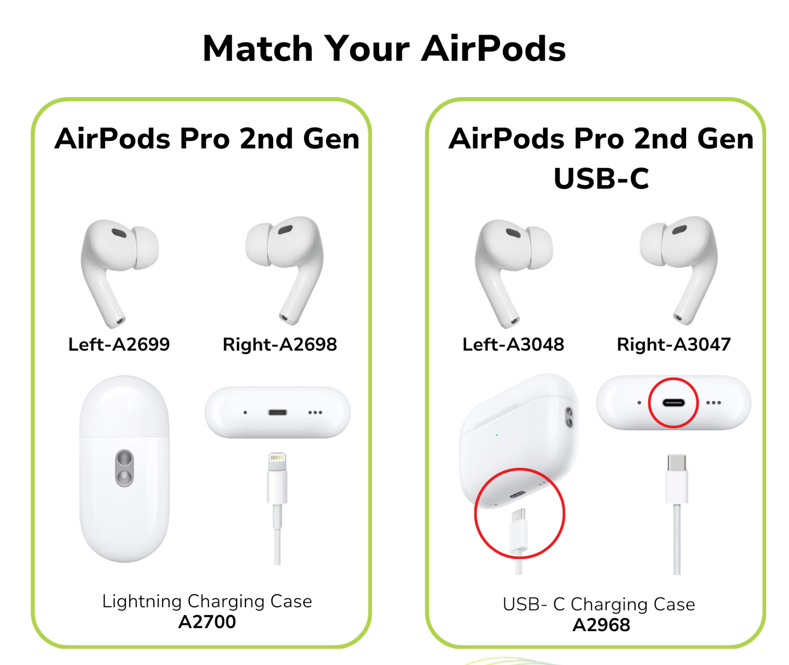 Original Apple AirPods Pro 2nd Or USB-C Replacement Right 